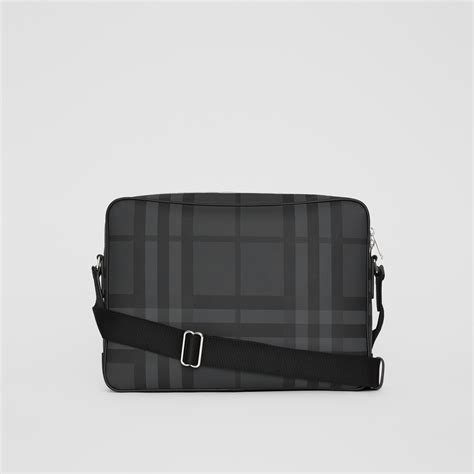 burberry messenger bag canvas|burberry messenger bag men black.